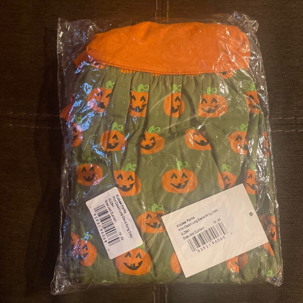 Kickee Moss Jack Olantern Swing Dress